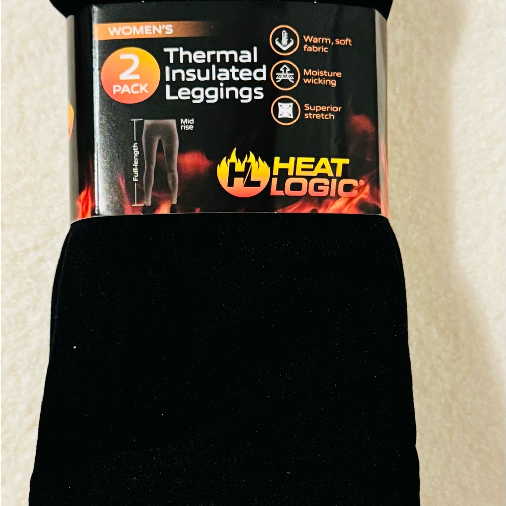 Black Thermal Insulated Leggings for Women